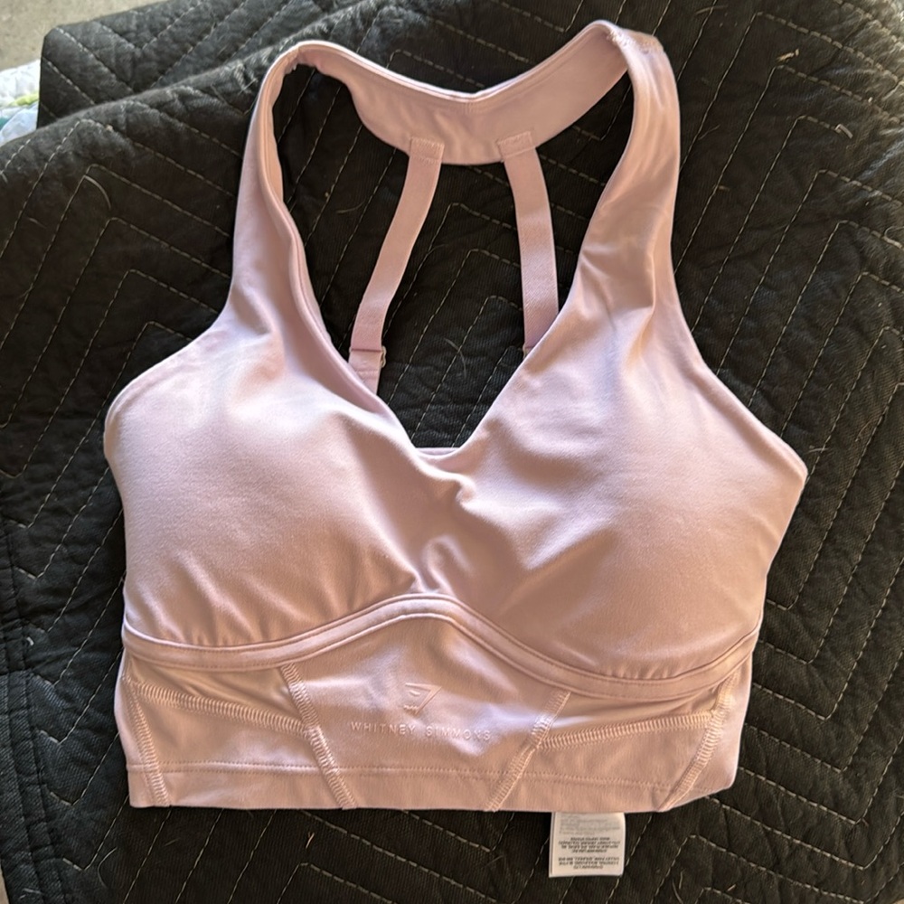 Whitney Simmons x Gymshark petal pink sports bra XS 💖